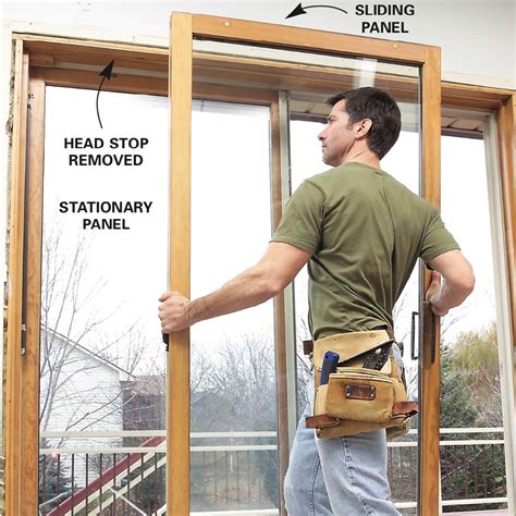 replace  patio door  family handyman