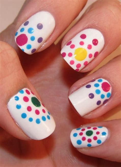 40 Beautiful Polka Dot Nails Nail Trends To Try Right Now