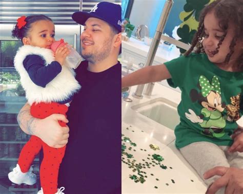 rob kardashian turns 32 and his little daughter dream did a surprise photos