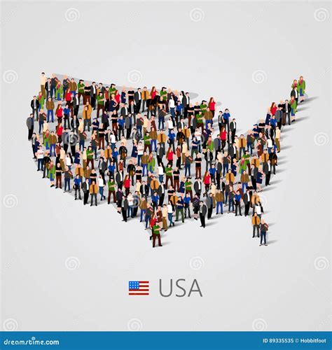 large group  people  united states  america  usa map