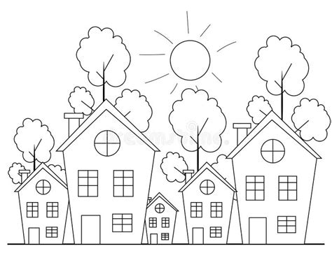 kids coloring page modern house coloring book page designeasy house