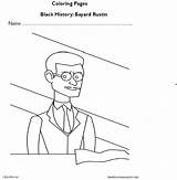 Rustin Bayard Coloring Pages Worksheet History Edumonitor sketch template