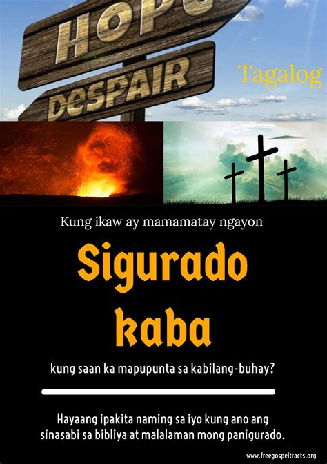 gospel tracts  tagalog  gospel tracts