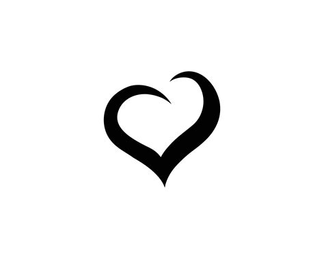 love heart symbol logo templates  vector art  vecteezy