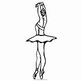 Bailarina Colorear Dancer Coloringcity sketch template