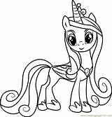 Cadence Pony Coloring Little Princess Cadance Pages Friendship Magic Coloringpages101 Print Printable Shining Getcolorings Armor sketch template