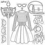 Coloring Fashion Pages Designer Color Adult Colortherapy Adults Therapy App Colouring Printable Iphone Barbie Ipad Nick Jr Myself Colored Using sketch template