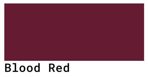 blood red color codes  hex rgb  cmyk values