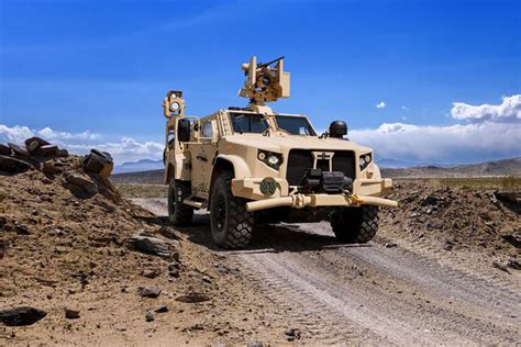 test  truck mounted laser weapon capable  blasting enemy drones    sky