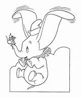 Dumbo Disney Coloring Printable Pages Characters sketch template