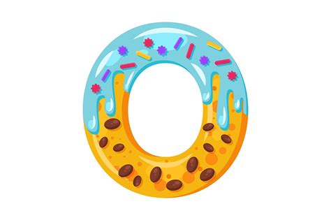 donut cartoon  letter illustration illustrator add ons creative market