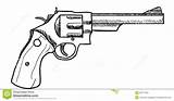 Revolver Shotgun Desenhos Revolvers Pistola Firearms Stockbilder Revólver Arme Escopeta Lápiz Tatuajes Weniger sketch template