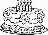 Coloring Pages Mouse Mickey Cake Birthday Popular sketch template