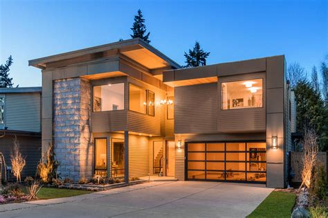 narrow lot modern house plan jd architectural