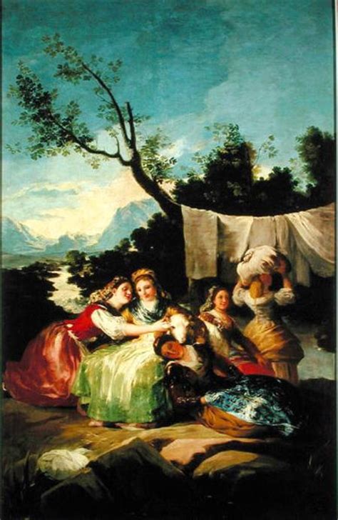 The Washerwomen Francisco José De Goya As Art Print Or