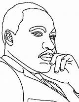 Luther Martin King Jr Coloring Pages Drawing Mlk Step Kids Dr Printable Cartoon Color Civil Rights Clipart Peace Result Living sketch template