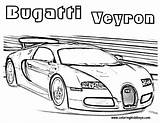 Coloring Pages Car Printable Kids Cars Sports Bugatti Boys sketch template