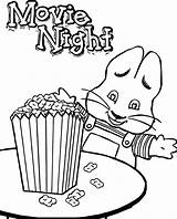 Coloring Popcorn Ruby Pages Max Bridges Printable Kernel Movie Color Drawing Night Print Getcolorings Christmas Getdrawings Colorings Unique Corn Candy sketch template