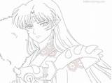 Coloring Pages Sesshomaru Inuyasha Kids Printable sketch template