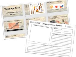 design  stone age tool   worksheet editable teaching