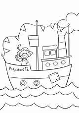 Stoomboot Sinterklaas Sint Zappelin Pakjesboot Piet Zwarte Printen Knutselen Opslaan Inhoud sketch template