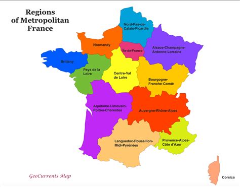 customizable maps  france    french regions geocurrents