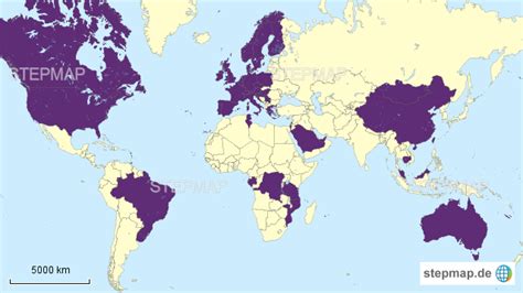 stepmap st vorkommen landkarte fuer welt