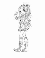 Coloring Pages Moxie Girlz Girl Girls Print sketch template