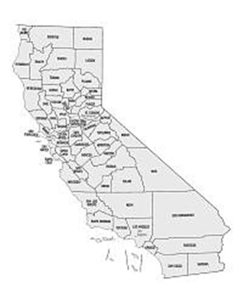 printable california county map