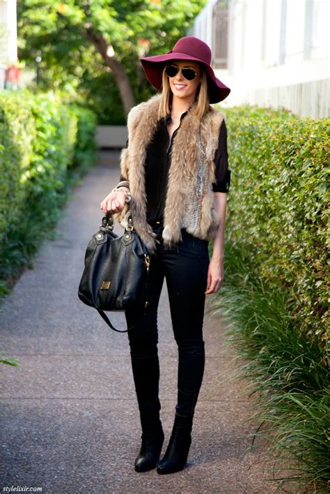style sessions fur vest outfit idea  girl    style elixir