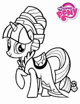 Coloring Dress Rarity Pages Little Color Pony Getdrawings Getcolorings sketch template