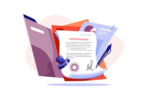 paper   business contract illustration kitnet