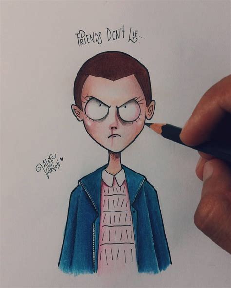 Eleven From Stranger Things Tim Burton S Style Milliebobby Brown I