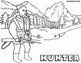 Hunter Coloring Pages Print Hunter1 sketch template