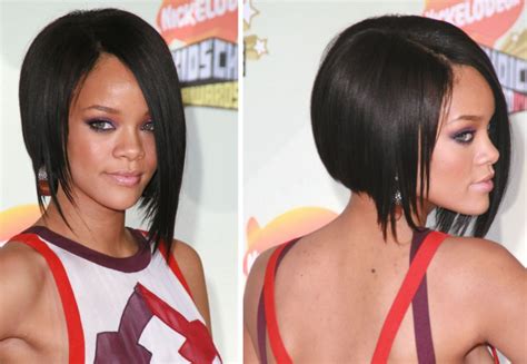 Gwen Stefani Rihanna Hair Cut High Up In The Back And