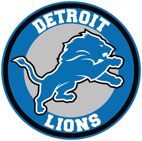 detroit lions circle logo vinyl decal sticker  sizes sportz