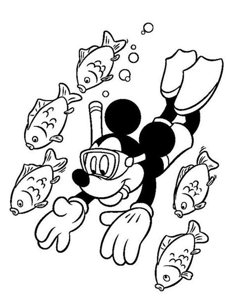 disney beach summer coloring pages  kids