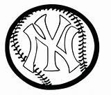 Yankees Coloring Pages York Baseball Clipart Logo Ny Printable Mets Mlb Giants Sheets Color Symbol Clip Kids Getcolorings Major League sketch template