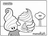 Coloring Menchie Menchies Sheets Sweet Friends Color Characters Yogurt Frozen Fun Their sketch template