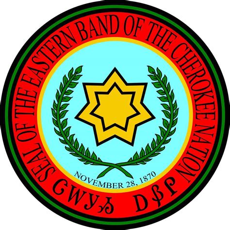 eastern band cherokee nation seal sticker bumper stickers vinyl