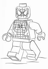 Lego Spiderman Coloring Pages Man Spider Printable Super Colorear Categories Supercoloring Heroes Para Iron sketch template