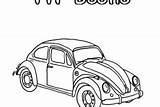 Beetle Coloring Pages Car Vw Convertible sketch template