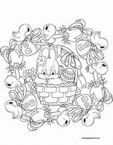 Easter Mandala Pages Coloring Color Adults sketch template