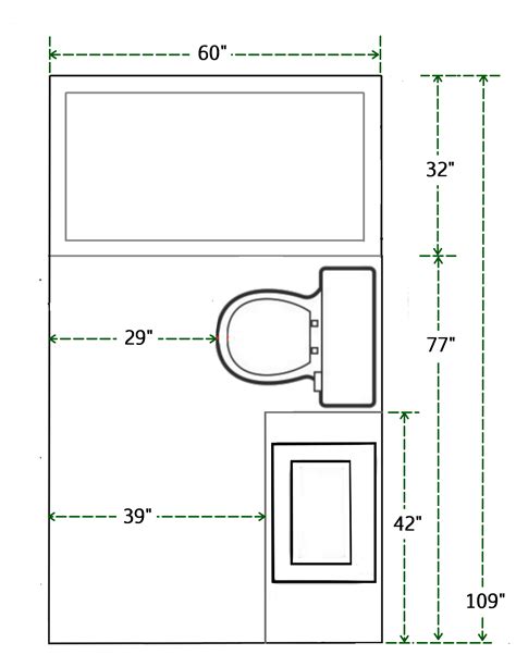Floor Plan And Measurements Of Small Bathroom Small Bathroom Floor