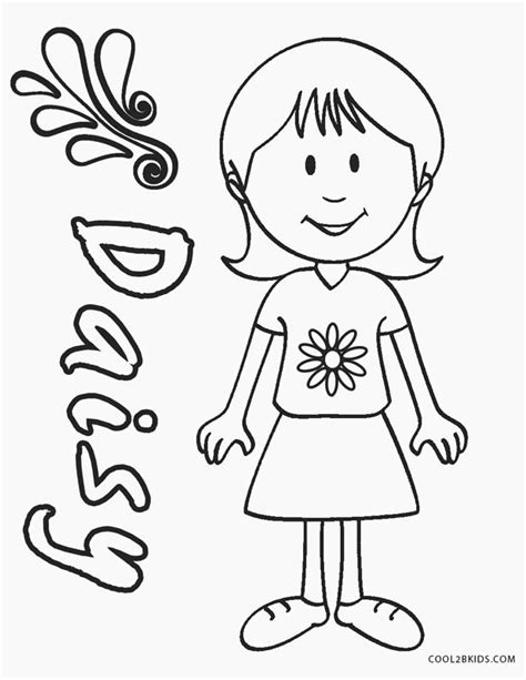 girl scouts coloring page daisy girl scout coloring page responsible