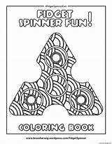 Fidget Coloring Spinner Pages Mandala Bonus Fun Printable Print sketch template