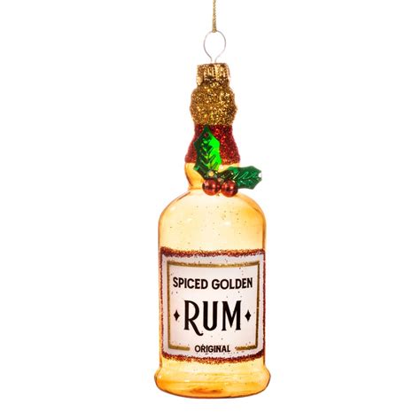 baumschmuck rum flasche baumkugel weihnachtsdeko christbaumkugel