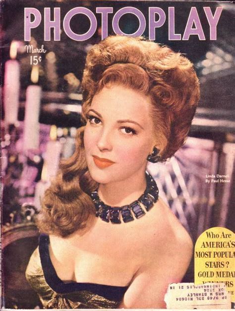 photoplay magazine march 1948 linda darnell old hollywood actresses hollywood magazine