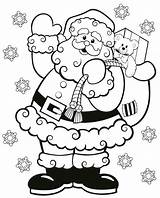 Coloring Christmas Preschool Pages Preschoolers Santa Kids sketch template