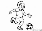Soccer Coloring Pages Boys Boy Player Playing Kids Kid Sports Players Print Football Color Sport Printable Socce Book Child Printables sketch template